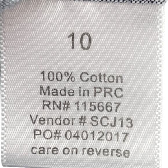 Isaac Mizrahi Gray Cotton Button Down Shirt Size 10 - Picture 5 of 5